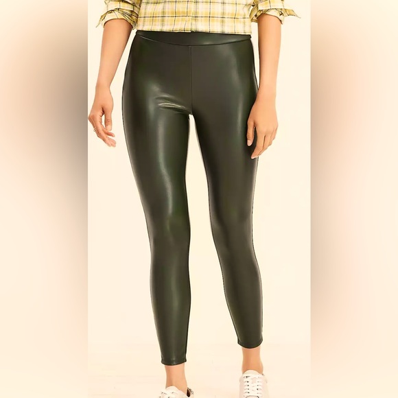 LOFT Pants & Jumpsuits Loft Black Faux Leather Leggings Poshmark